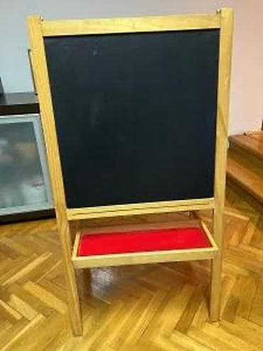 Kreativne i edukativne igračke: Drvena dvostrana tabla za pisanje/oglašavanje - Stabilan A‑ram od na lalafo.rs — 8 Kreativne i edukativne igračke: Drvena dvostrana tabla za pisanje/oglašavanje - Stabilan A‑ram od — 8