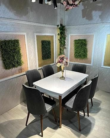 Trpezarijski set – sto sa 6 stolica - Moderan pravougaoni sto sa na lalafo.rs — 2 Trpezarijski set – sto sa 6 stolica - Moderan pravougaoni sto sa — 2