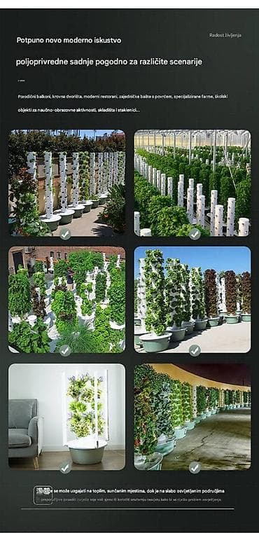 Coal and wood: Kućni hidroponski toranj za uzgoj – vertikalni sistem za gajenje at lalafo.rs — 2 Coal and wood: Kućni hidroponski toranj za uzgoj – vertikalni sistem za gajenje — 2