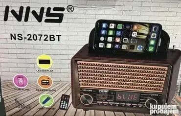 Pojačala i prijemnici: Retro tranzistor radio NNS-2072 BT Uživajte u vintage stilu uz na lalafo.rs Pojačala i prijemnici: Retro tranzistor radio NNS-2072 BT Uživajte u vintage stilu uz