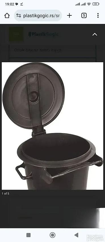 Kanta za smece 80 L 2.200 din at lalafo.rs — 5 Kanta za smece 80 L 2.200 din — 5