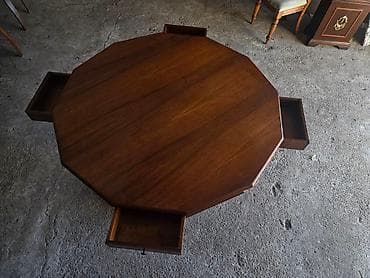 Sets of table and chairs: Drveni trpezarijski set – okrugli/višekutni sto sa 4 stolice - at lalafo.rs — 5 Sets of table and chairs: Drveni trpezarijski set – okrugli/višekutni sto sa 4 stolice - — 5