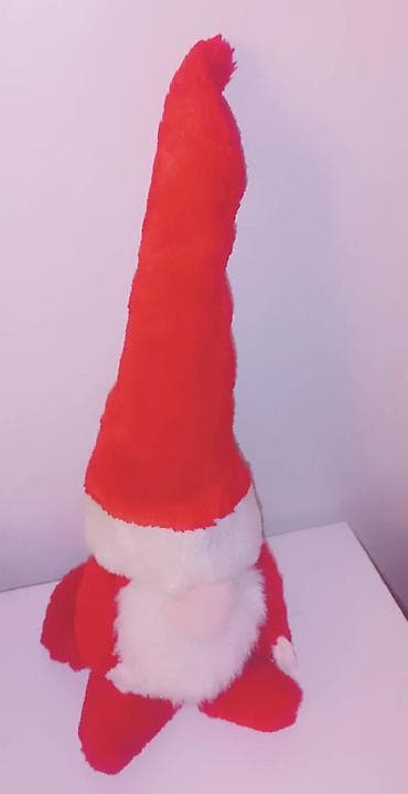 Plišani ukras – božićni patuljak/deda mraz - Mekani dekorativni na lalafo.rs — 2 Plišani ukras – božićni patuljak/deda mraz - Mekani dekorativni — 2