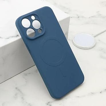 Futrola VELVET TOUCH MagSafe za iPhone 15 Pro Max (6.7) plava. Model na lalafo.rs — 1 Futrola VELVET TOUCH MagSafe za iPhone 15 Pro Max (6.7) plava. Model — 1