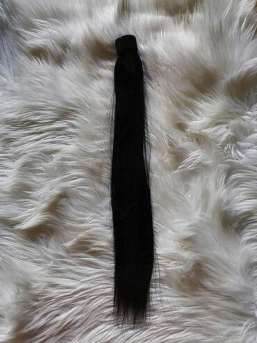 Ekstenzija za kosu – ravna, crna - Tip: pramen/umetak za produžavanje na lalafo.rs Ekstenzija za kosu – ravna, crna - Tip: pramen/umetak za produžavanje