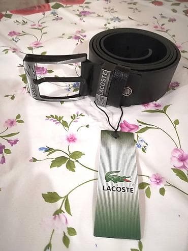 Novi muski kozni markirani kais Lacoste sa crnom kozom. Zemlja porekla na lalafo.rs — 4 Novi muski kozni markirani kais Lacoste sa crnom kozom. Zemlja porekla — 4