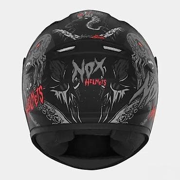 cepaci za drva: Integralna moto kaciga NOX Helmets – “Zombie” grafika - Tip na lalafo.rs — 2 cepaci za drva: Integralna moto kaciga NOX Helmets – “Zombie” grafika - Tip — 2