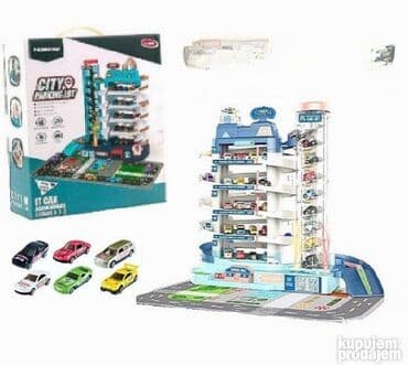 Autići: Garaža sa 5 Nivoa i 8 Auta + Helikopter Velika parking garaža na čak 5 na lalafo.rs — 1 Autići: Garaža sa 5 Nivoa i 8 Auta + Helikopter Velika parking garaža na čak 5 — 1