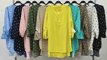 Haljina-košulja sa tufnama - Model: ležerna A-linija, dužina iznad na lalafo.rs — 10 Haljina-košulja sa tufnama - Model: ležerna A-linija, dužina iznad — 10