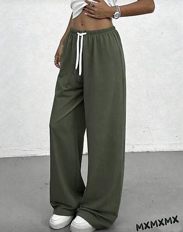 kom sa etiketom: Ženske široke trenerke – više boja - Kroj: wide-leg/oversized, ravna i at lalafo.rs — 3 kom sa etiketom: Ženske široke trenerke – više boja - Kroj: wide-leg/oversized, ravna i — 3