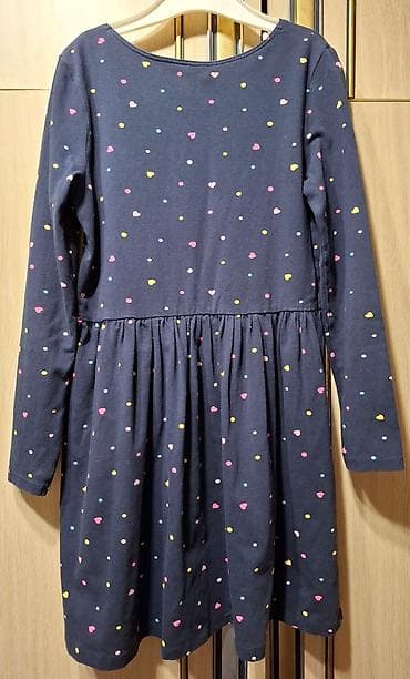 H&M Basic linija haljina za devojčice teget Veličina 122-128 6-8 na lalafo.rs H&M Basic linija haljina za devojčice teget Veličina 122-128 6-8