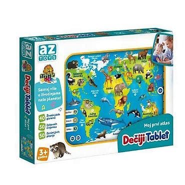 Dečiji interaktivni tablet – Moj prvi atlas (az TOYS) - Edukativna na lalafo.rs Dečiji interaktivni tablet – Moj prvi atlas (az TOYS) - Edukativna