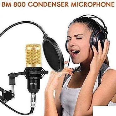 Studijski Kondenzatorski Mikrofon BM800 +stalak+pop filter Na na lalafo.rs Studijski Kondenzatorski Mikrofon BM800 +stalak+pop filter Na