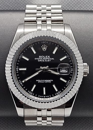 Rolex Datejust Crni - Kućište 41mm od nerđajućeg čelika. - Jubilee na lalafo.rs — 1 Rolex Datejust Crni - Kućište 41mm od nerđajućeg čelika. - Jubilee — 1