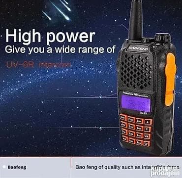 Radio stanica baofeng uv 6 r dual band + handsfree. radio stanica at lalafo.rs — 1 Radio stanica baofeng uv 6 r dual band + handsfree. radio stanica — 1