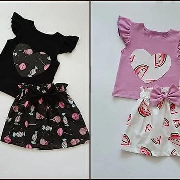Kids' costumes: 👗 Cena kompleta (majica + suknja): 2500 din 📏 Veličine: 1, 2, 4, 6, 8 at lalafo.rs — 3 Kids' costumes: 👗 Cena kompleta (majica + suknja): 2500 din 📏 Veličine: 1, 2, 4, 6, 8 — 3