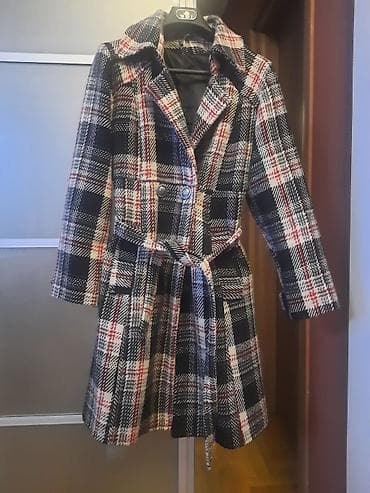 Jackets, Coats, Vests: Kaput, moderan, kariran - vel.38 dužina kaputa 85 cm poluobim struka at lalafo.rs — 2 Jackets, Coats, Vests: Kaput, moderan, kariran - vel.38 dužina kaputa 85 cm poluobim struka — 2