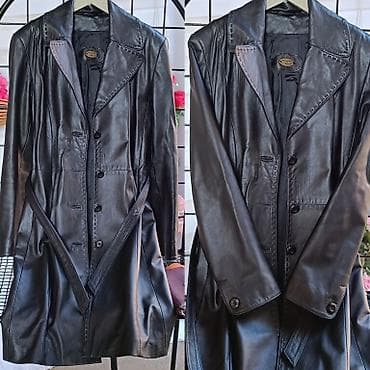 sako laneni: Dugi crni kožni kaput – Mona - Model: klasičan dugi kaput od prave at lalafo.rs — 1 sako laneni: Dugi crni kožni kaput – Mona - Model: klasičan dugi kaput od prave — 1