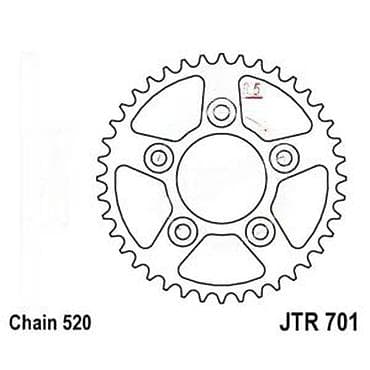 Transport: Zadnji lančanik za motocikl – JT Sprockets JTR701 - Kompatibilnost at lalafo.rs — 4 Transport: Zadnji lančanik za motocikl – JT Sprockets JTR701 - Kompatibilnost — 4