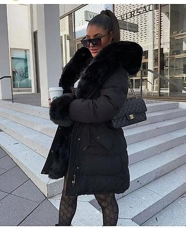Jackets, Coats, Vests: Ženska zimska jakna sa krznom – crna Vel S, M, L, XL, 2XXL - Duga at lalafo.rs — 4 Jackets, Coats, Vests: Ženska zimska jakna sa krznom – crna Vel S, M, L, XL, 2XXL - Duga — 4