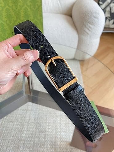 Gucci kožni kaiš – crna zrnasta (pebble) koža sa utisnutim na lalafo.rs — 3 Gucci kožni kaiš – crna zrnasta (pebble) koža sa utisnutim — 3