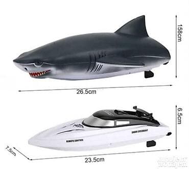 🚤 Gliser ajkula 2u1 – Brod na daljinski Uzbudljiv gliser na daljinsko na lalafo.rs — 1 🚤 Gliser ajkula 2u1 – Brod na daljinski Uzbudljiv gliser na daljinsko — 1