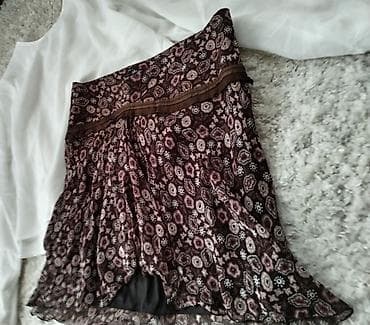 LIU JO viralna suknja 100% Silk ( svila ) u braon boji cvetna na lalafo.rs — 1 LIU JO viralna suknja 100% Silk ( svila ) u braon boji cvetna — 1