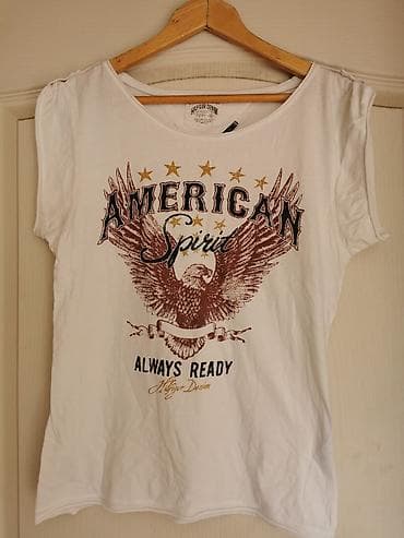 Ženska majica kratkih rukava Tommy Hilfiger (Hilfiger Denim). Bela na lalafo.rs — 1 Ženska majica kratkih rukava Tommy Hilfiger (Hilfiger Denim). Bela — 1