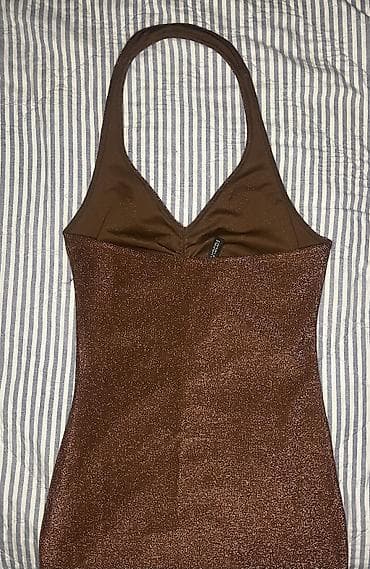 Bronazan haljina, mini Velicina S H&M Nenosena Slanje na lalafo.rs — 3 Bronazan haljina, mini Velicina S H&M Nenosena Slanje — 3