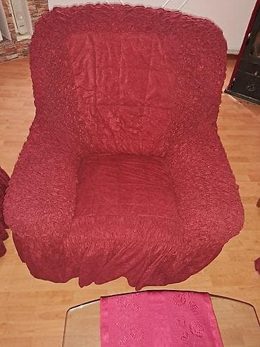 Set presvlaka za garnituru – bordo crvena - Komplet elastičnih na lalafo.rs — 3 Set presvlaka za garnituru – bordo crvena - Komplet elastičnih — 3