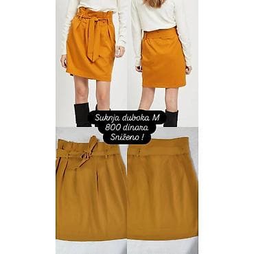 Suknja – duboki struk, veličina M. Boja: senf/oker. Kroj mini olovka na lalafo.rs — 1 Suknja – duboki struk, veličina M. Boja: senf/oker. Kroj mini olovka — 1