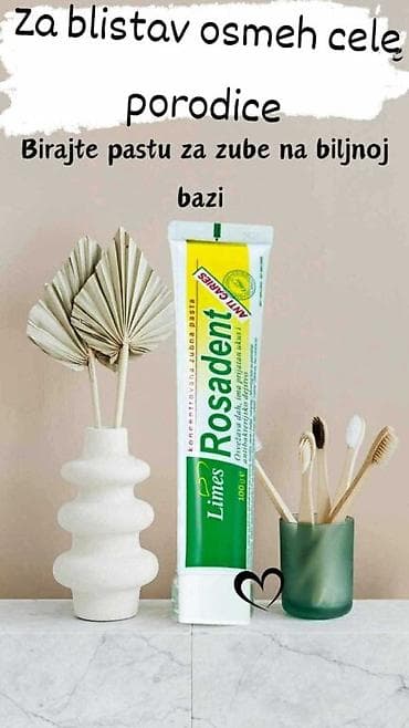 Biljna pasta za zube Limes Rosadent – koncentrisana formula za blistav na lalafo.rs — 1 Biljna pasta za zube Limes Rosadent – koncentrisana formula za blistav — 1