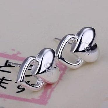 Personal Items: Srebrne minđuše 925 – dvostruko srce - Materijal: srebro finoće 925 at lalafo.rs — 1 Personal Items: Srebrne minđuše 925 – dvostruko srce - Materijal: srebro finoće 925 — 1