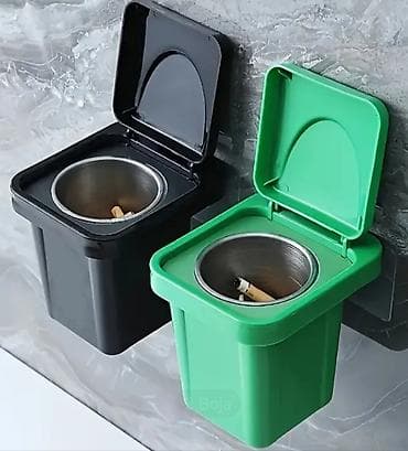 Zidna pepeljara sa poklopcem i unutrašnjom metalnom čašom - Praktična na lalafo.rs — 1 Zidna pepeljara sa poklopcem i unutrašnjom metalnom čašom - Praktična — 1