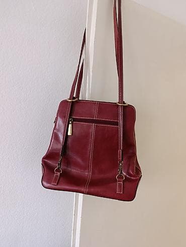 Kožna torba preko ramena – bordo - Materijal: prirodna koža, glatke at lalafo.rs — 2 Kožna torba preko ramena – bordo - Materijal: prirodna koža, glatke — 2