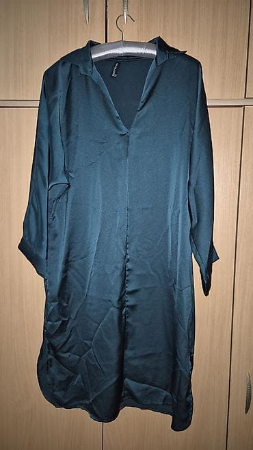 pantalone butiku ali: Ženska tunika/košulja-haljina u tamnozelenoj (smaragdnoj) boji na lalafo.rs — 1 pantalone butiku ali: Ženska tunika/košulja-haljina u tamnozelenoj (smaragdnoj) boji — 1
