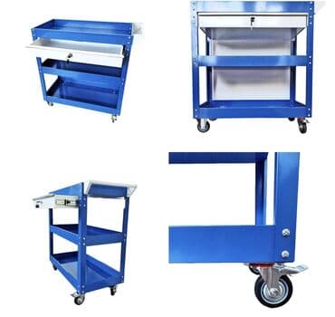 Metalna servisna kolica za radionicu - Robusna čelična konstrukcija na lalafo.rs Metalna servisna kolica za radionicu - Robusna čelična konstrukcija