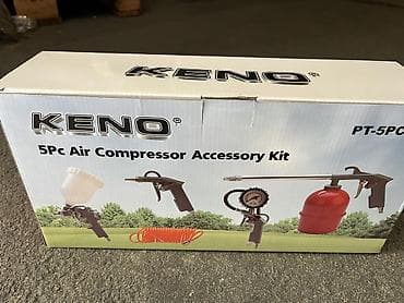 Pneumatic Tools Sets: KENO PT-5PC set dodatne opreme za kompresor vazduha – 5 delova at lalafo.rs — 1 Pneumatic Tools Sets: KENO PT-5PC set dodatne opreme za kompresor vazduha – 5 delova — 1