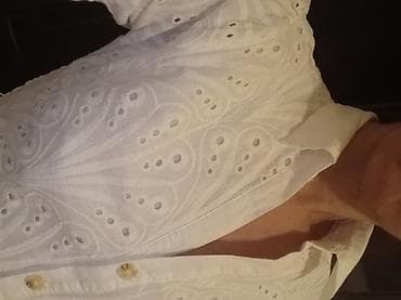 Women's Clothing: Bela ženska haljina sa vezenim detaljima i dugmićima. Dizajn at lalafo.rs — 1 Women's Clothing: Bela ženska haljina sa vezenim detaljima i dugmićima. Dizajn — 1
