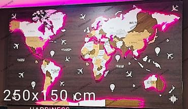 Led mapa sveta 250×150 cm 3D sa podlogom Istražite lepotu dekorativne na lalafo.rs Led mapa sveta 250×150 cm 3D sa podlogom Istražite lepotu dekorativne