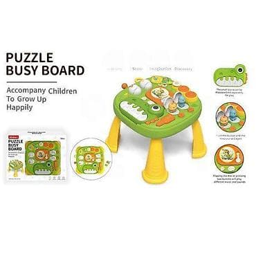 Puzzle Busy Board – interaktivni stočić za ranu stimulaciju i učenje na lalafo.rs Puzzle Busy Board – interaktivni stočić za ranu stimulaciju i učenje
