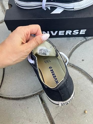 Converse crne plitke patike Vel 37.5 Jednom nosene, stanje novo na lalafo.rs — 4 Converse crne plitke patike Vel 37.5 Jednom nosene, stanje novo — 4