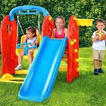 prsluk jaknica mango u: Dečiji 4-u-1 set za dvorište – tobogan, ljuljaška, koš i mini at lalafo.rs — 4 prsluk jaknica mango u: Dečiji 4-u-1 set za dvorište – tobogan, ljuljaška, koš i mini — 4