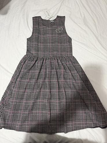 Dečija haljina bez rukava sa kariranim dezenom (siva/crna sa at lalafo.rs — 1 Dečija haljina bez rukava sa kariranim dezenom (siva/crna sa — 1