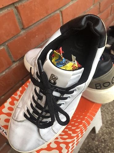 Bogner patike – bele kožne lifestyle/sneakers patike sa crnim pertlama at lalafo.rs — 1 Bogner patike – bele kožne lifestyle/sneakers patike sa crnim pertlama — 1