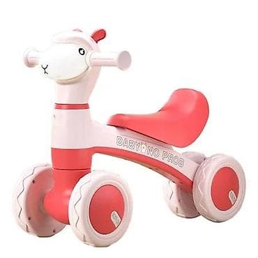 Dečiji guralica-bicikl 4 točka, model „BABY NO PROB”, roze-bela boja na lalafo.rs Dečiji guralica-bicikl 4 točka, model „BABY NO PROB”, roze-bela boja