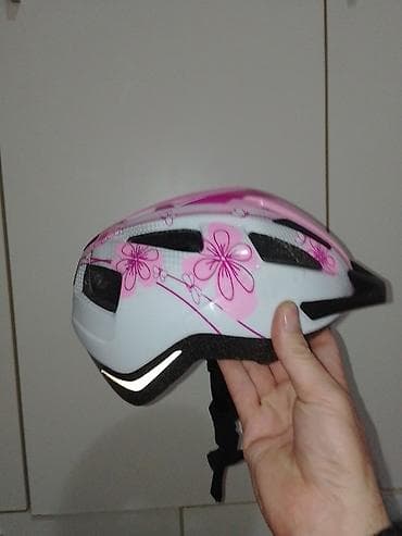 Dečija biciklistička kaciga vel 49-54 obim sa cvetnim dizajnom - na lalafo.rs — 1 Dečija biciklistička kaciga vel 49-54 obim sa cvetnim dizajnom - — 1