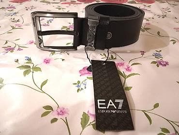 Novi muski kozni markirani kais Armani u crnoj boji. Zemlja porekla na lalafo.rs — 2 Novi muski kozni markirani kais Armani u crnoj boji. Zemlja porekla — 2