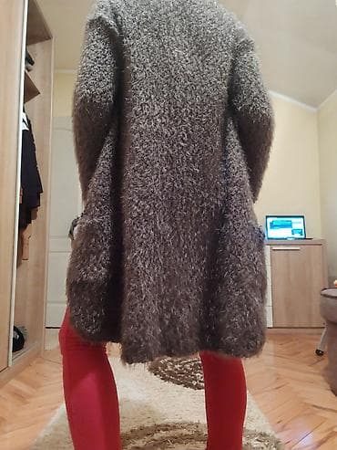 Women's Sweaters, Cardigans: Dug kardigan od „mohair“ efekta, bez kopčanja, u sivo-braon nijansi. - at lalafo.rs — 2 Women's Sweaters, Cardigans: Dug kardigan od „mohair“ efekta, bez kopčanja, u sivo-braon nijansi. - — 2