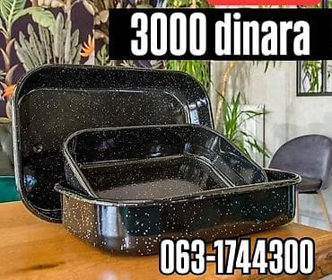 Set emajliranih tepsija za pečenje - Materijal: klasični emajl na na lalafo.rs Set emajliranih tepsija za pečenje - Materijal: klasični emajl na